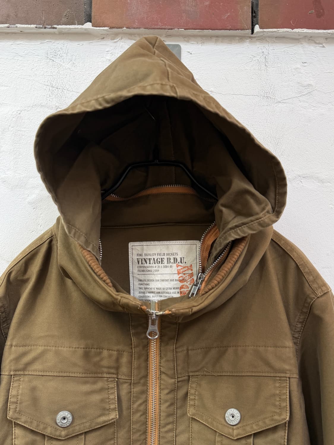 Purple&Yellow 후드 내장 필드자켓 M 상품이미지6