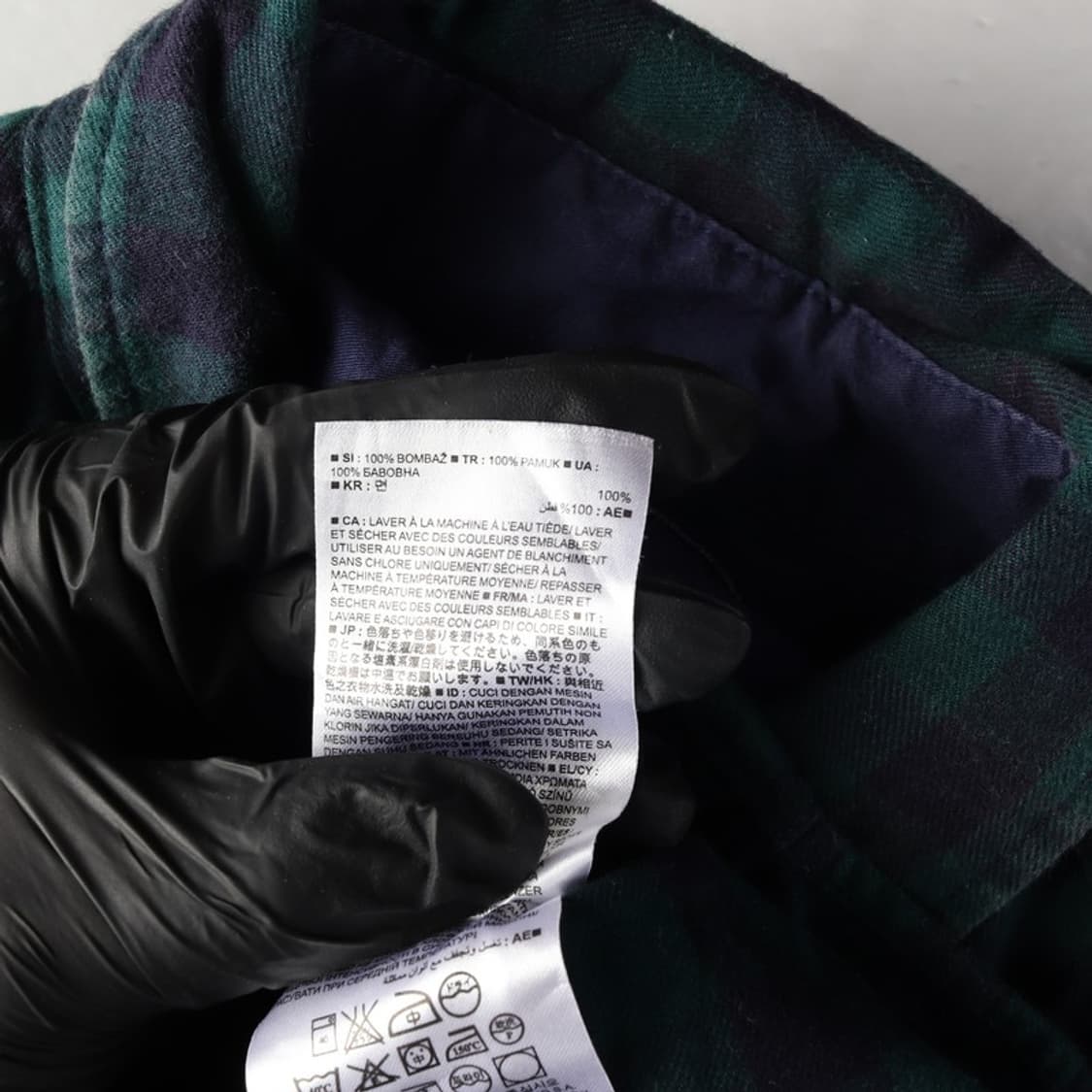 GAP 빈티지 블랙워치 체크 플란넬 워크 셔츠 XL 상품이미지6