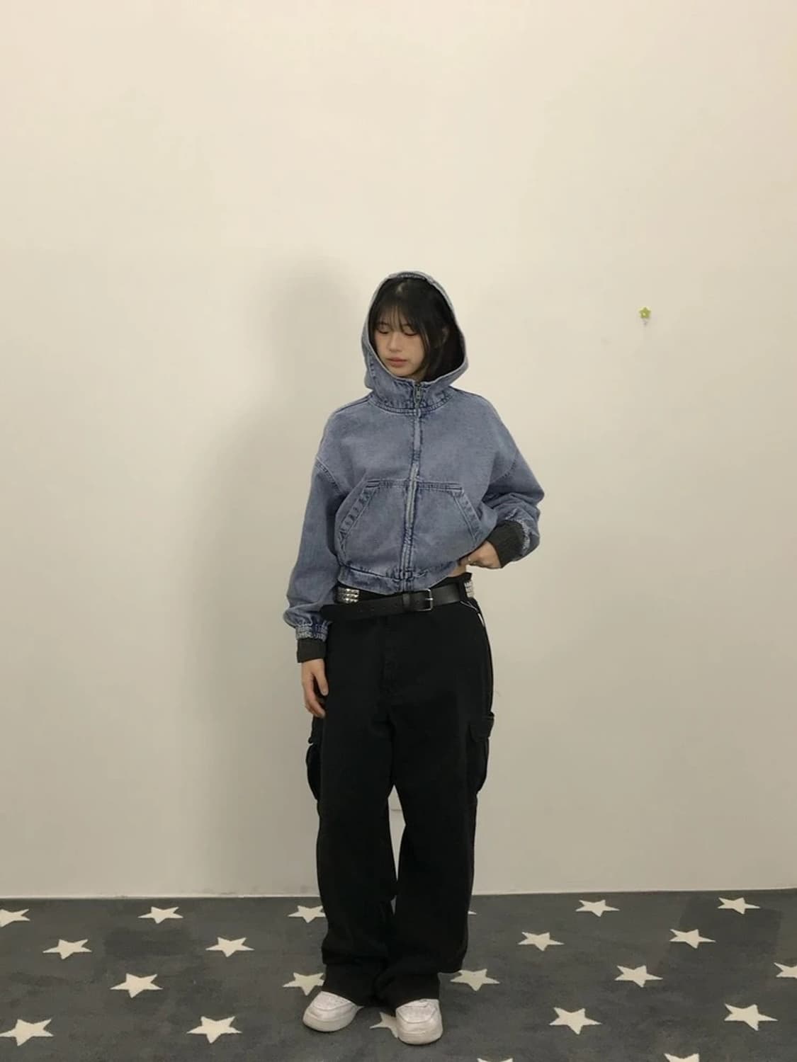 GU Denim Zip Hoodie 상품이미지3