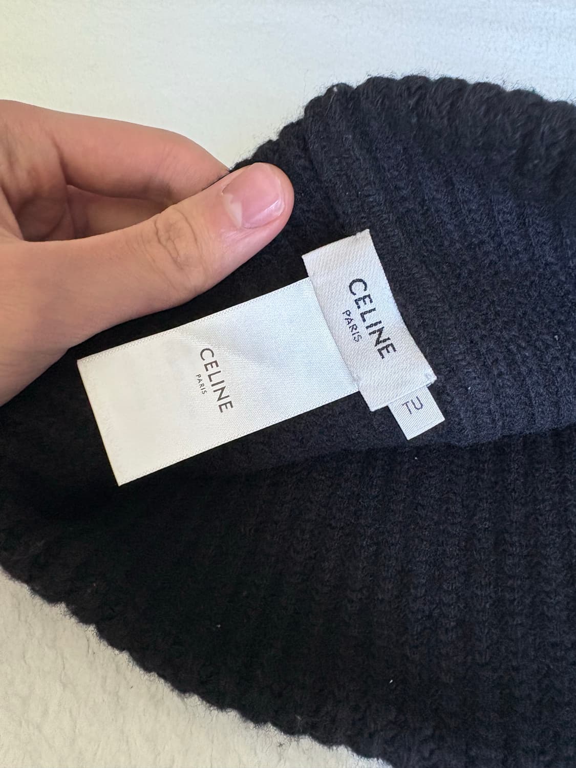 셀린느 비니 립드 울 블랙 os 상품이미지3