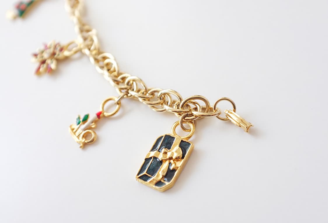 1980s 크리스마스 참 빈티지 팔찌 상품이미지9