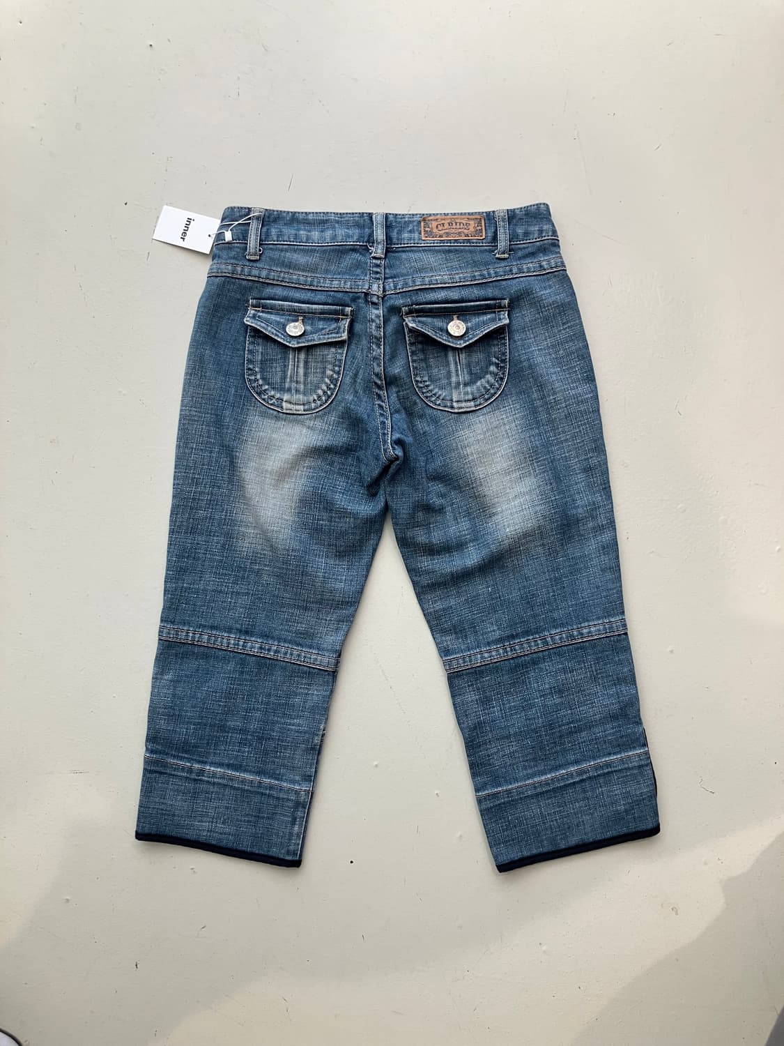 clride 패널 데님 크롭 팬츠 29 상품이미지4