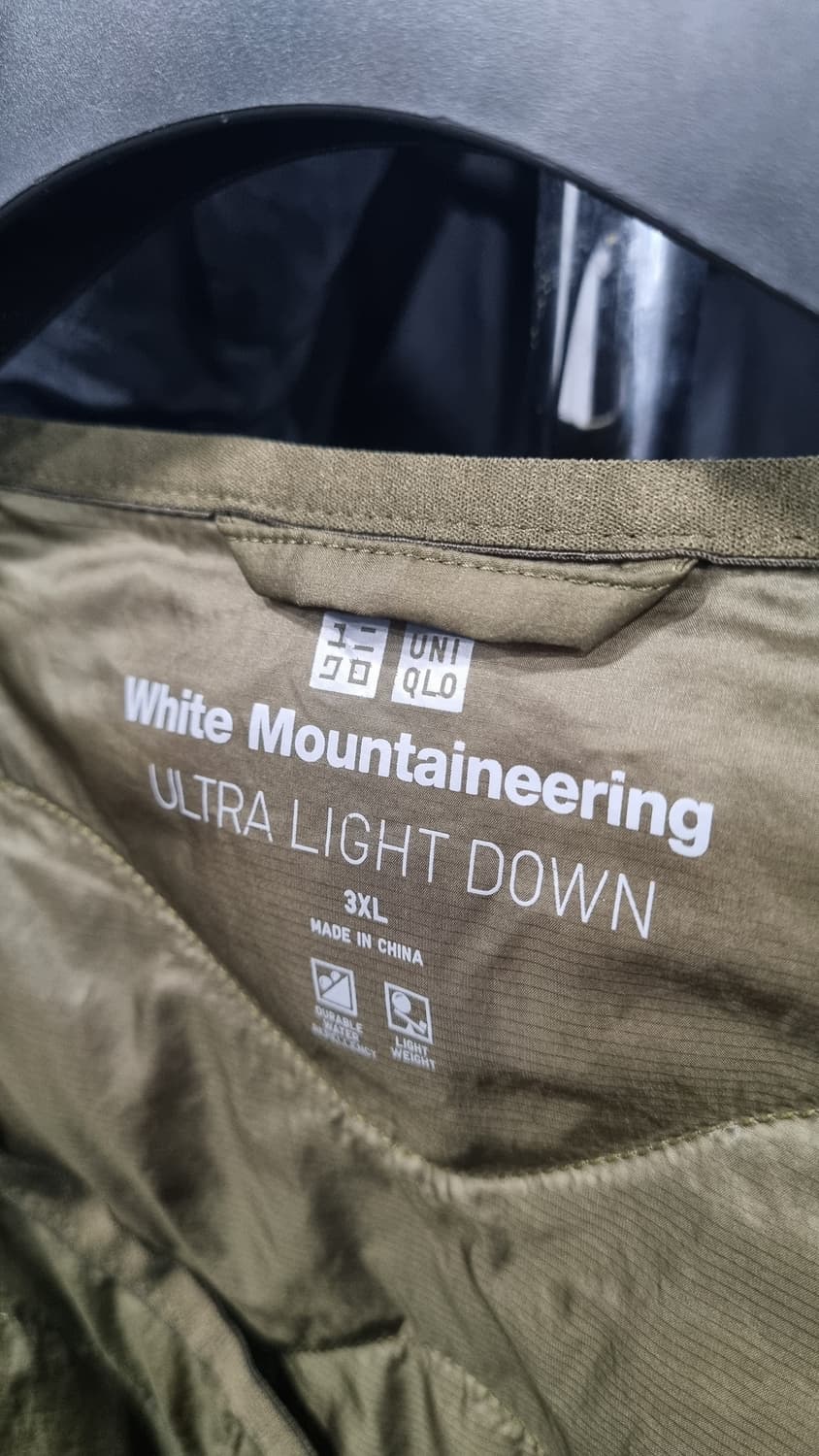 유니클로 화이트 마운티어링 경량패딩 3xL 상태좋아요~ 상품이미지2