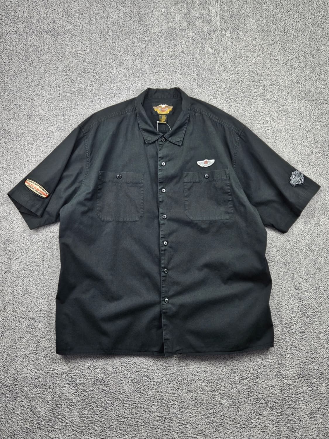 할리데이비슨 100주년 바이커 하프 반팔 셔츠 ( 2XL )/ 11864 상품이미지2