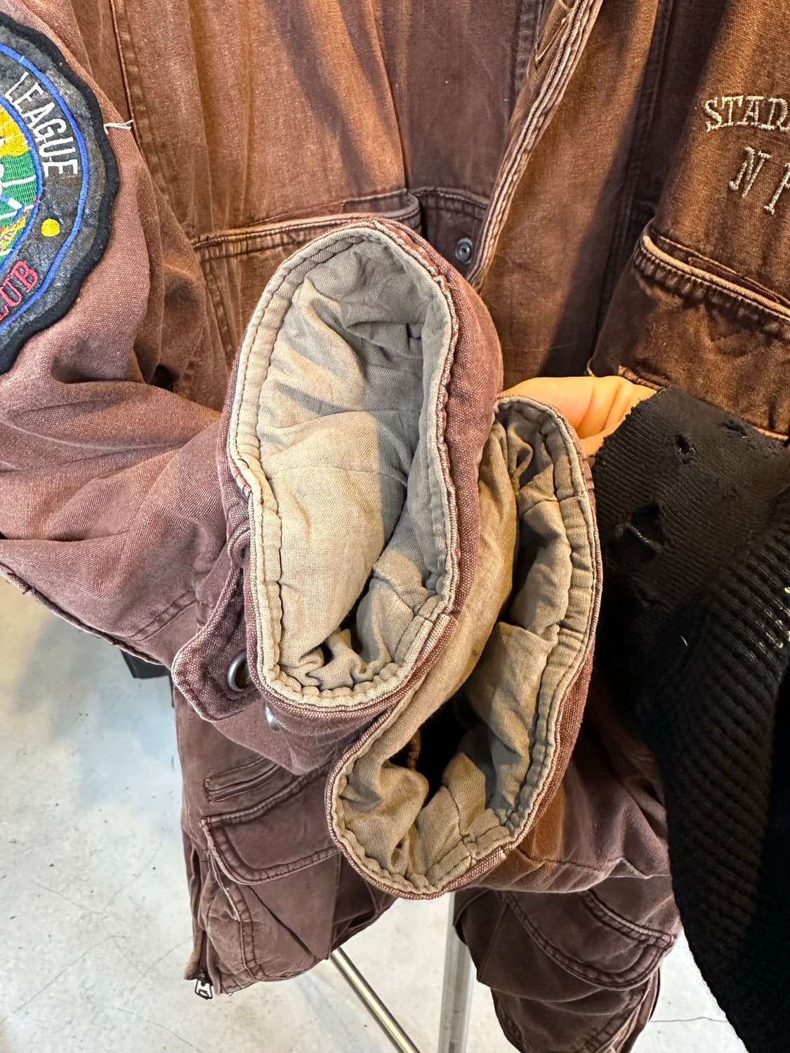 90s NFL 미리지 미식축구 클리블랜드 브라운스 파카 1990 상품이미지7