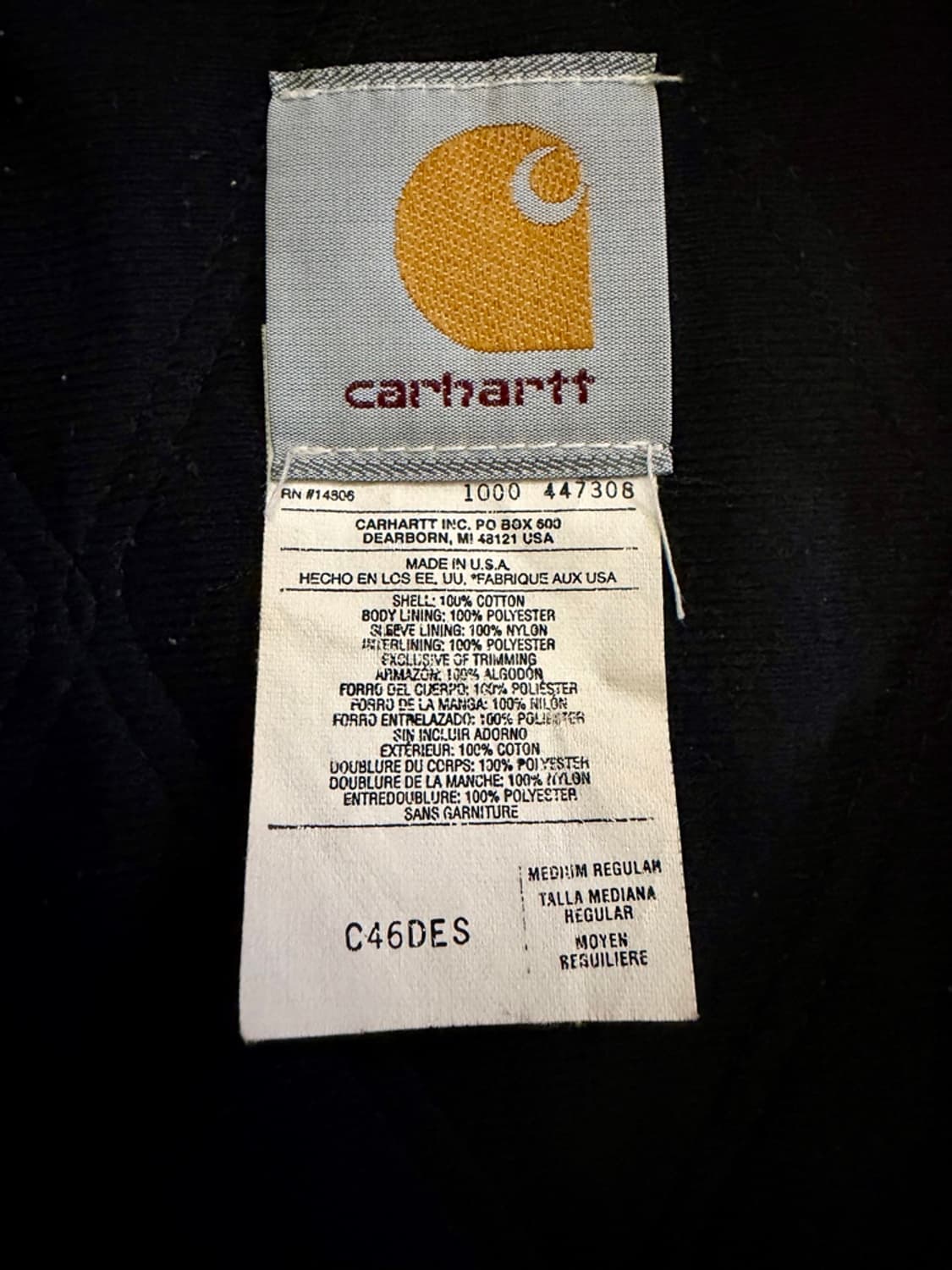 [칼하트] 00s 오리지널 C46 DES 웨스턴 데저트 초어코트 자켓 상품이미지4