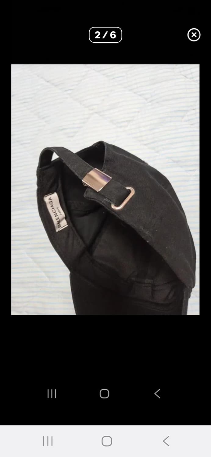 발렌시아가 블랙 볼캡 56~ 상품이미지2