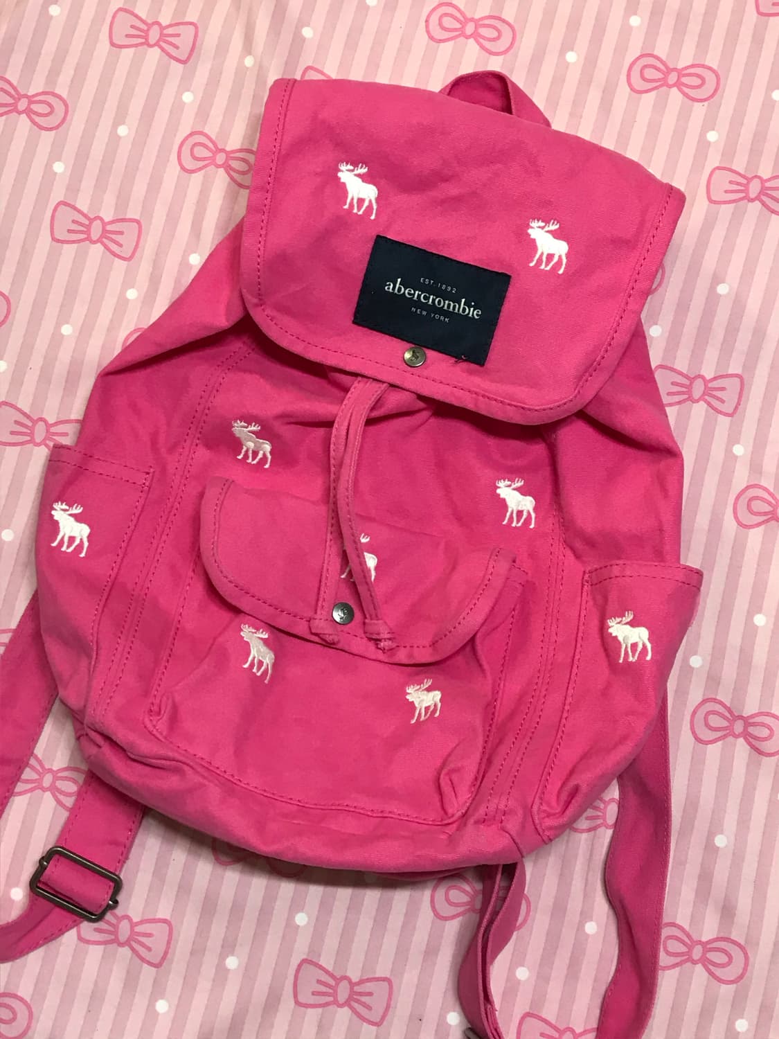 아베크롬비 가방 핑크 백팩 상품이미지3