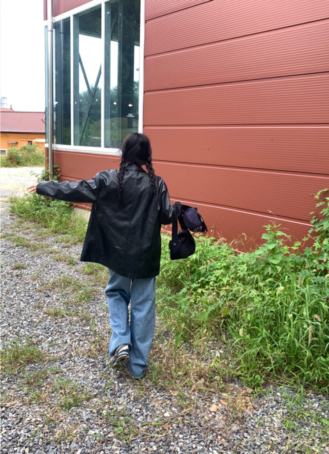 블랙레더 자켓 상품이미지6