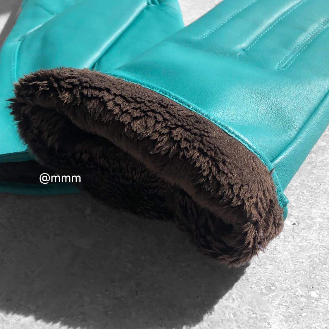 [Unisex] 램스킨 가죽 장갑 에메랄드 상품이미지7