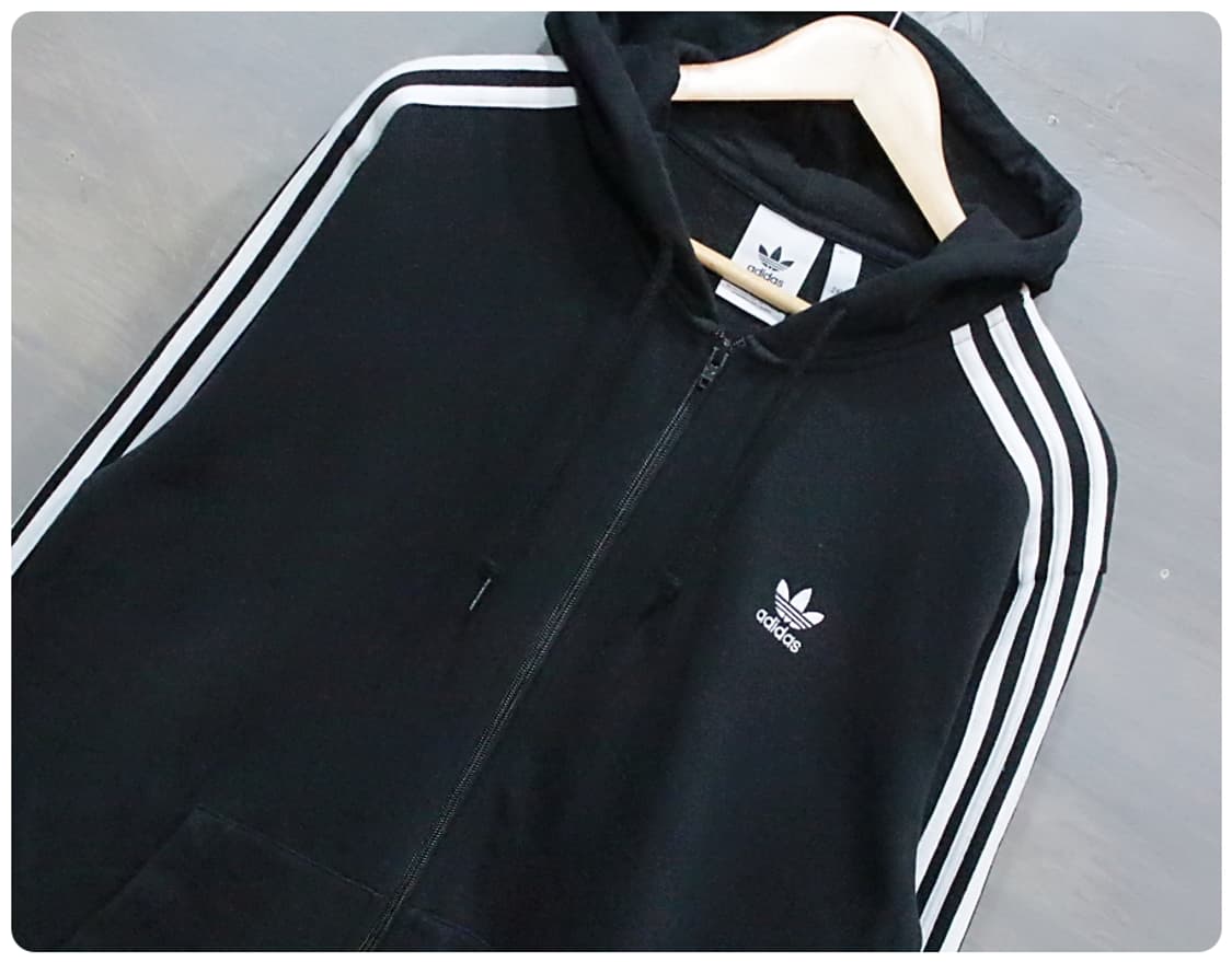 [2XL] 아디다스 오리지널 3ST 기모 후드집업 상품이미지1