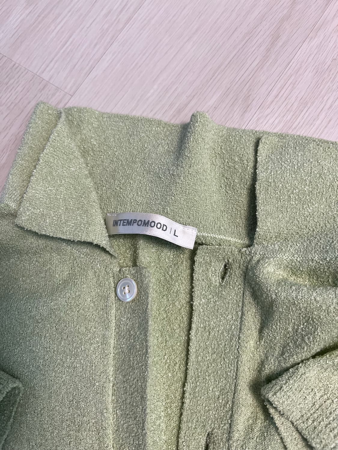 인템포무드 퓨어 버튼 업 가디건 상품이미지6