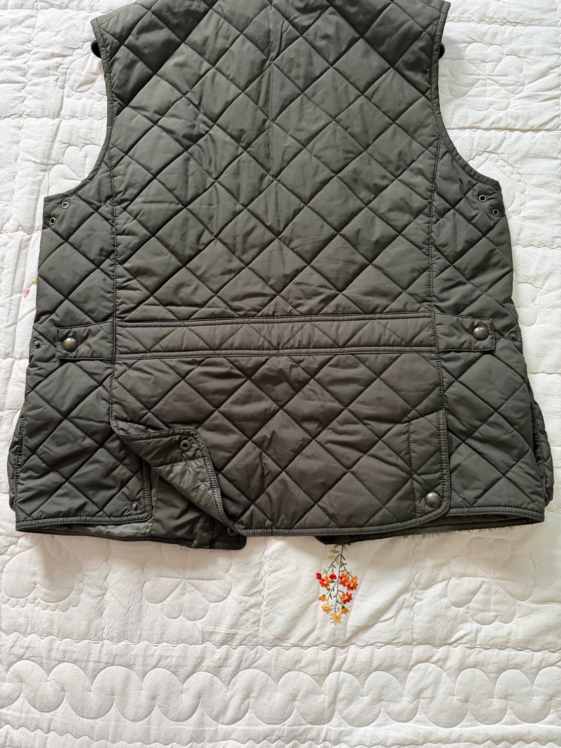 (국내매장) 폴로랄프로렌 베스트 퀄팅 송아지가죽 디테일 투포켓 자켓 상품이미지9