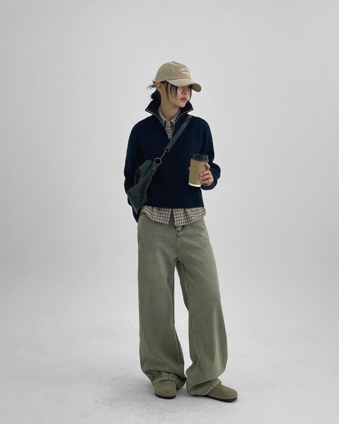 블랙업 |  피치 기모 체크 셔츠 상품이미지3