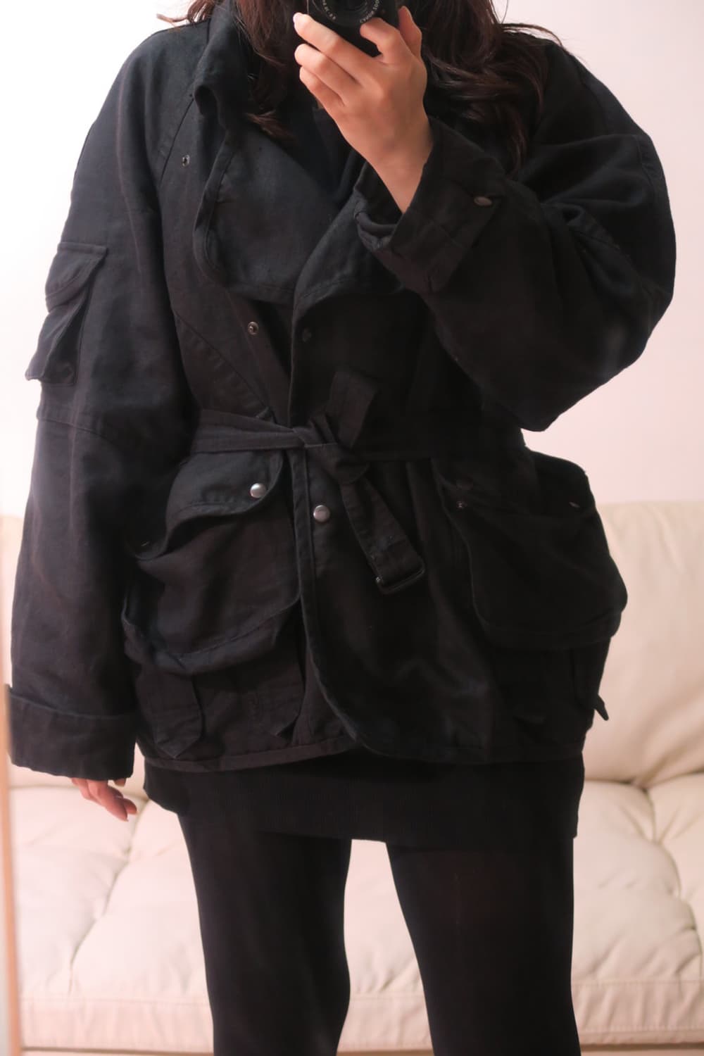 마랑 린넨 블랙 자켓 상품이미지2