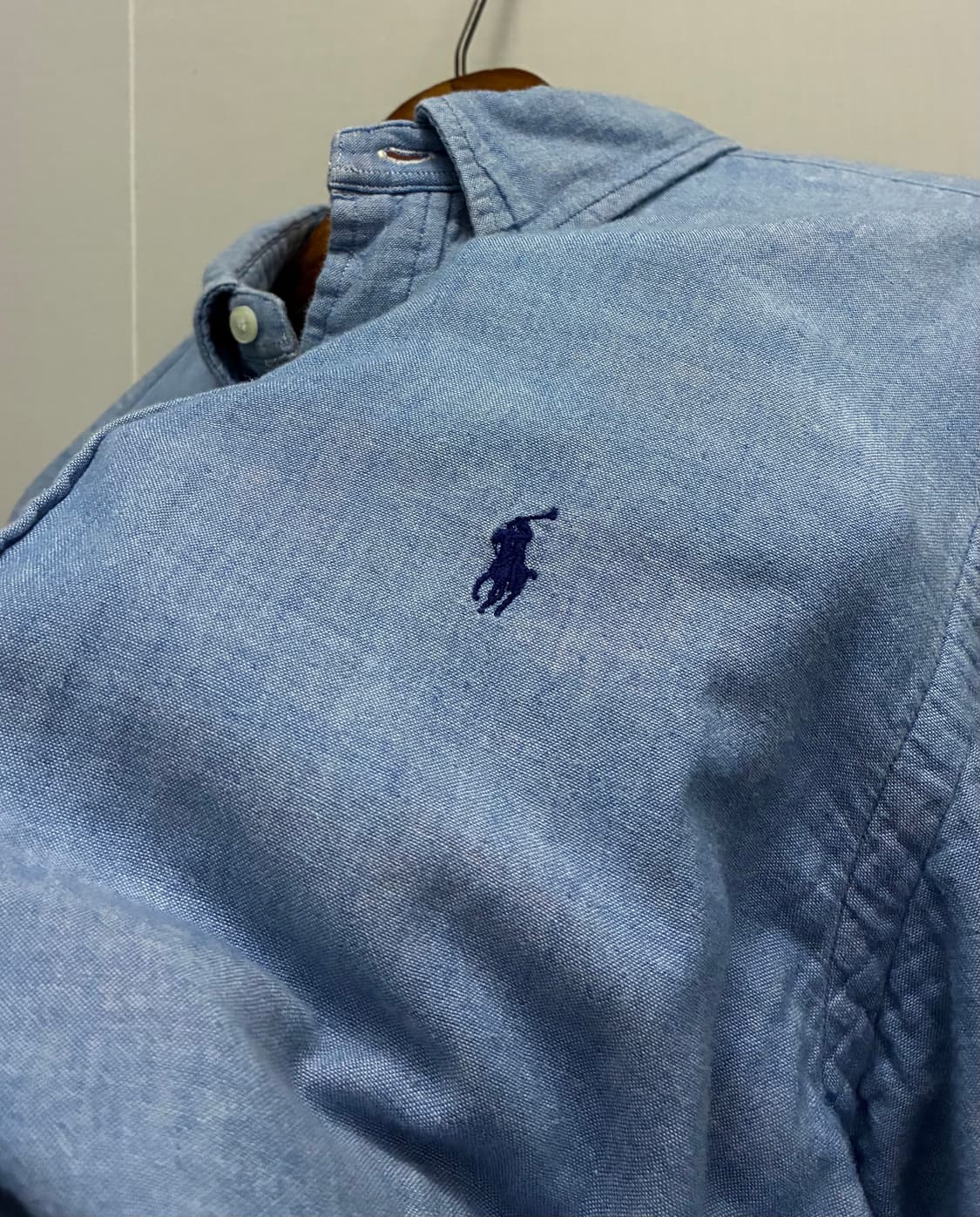 (L~XL)폴로랄프로렌 코튼 플란넬체크 샴브레이 셔츠  상품이미지3