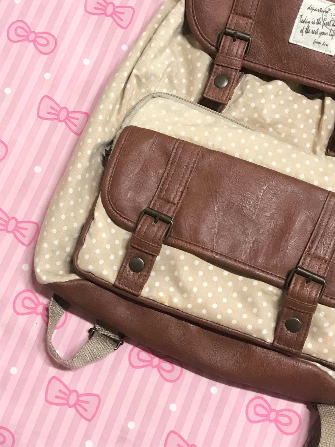 도트 가죽 모리 백팩  상품이미지4