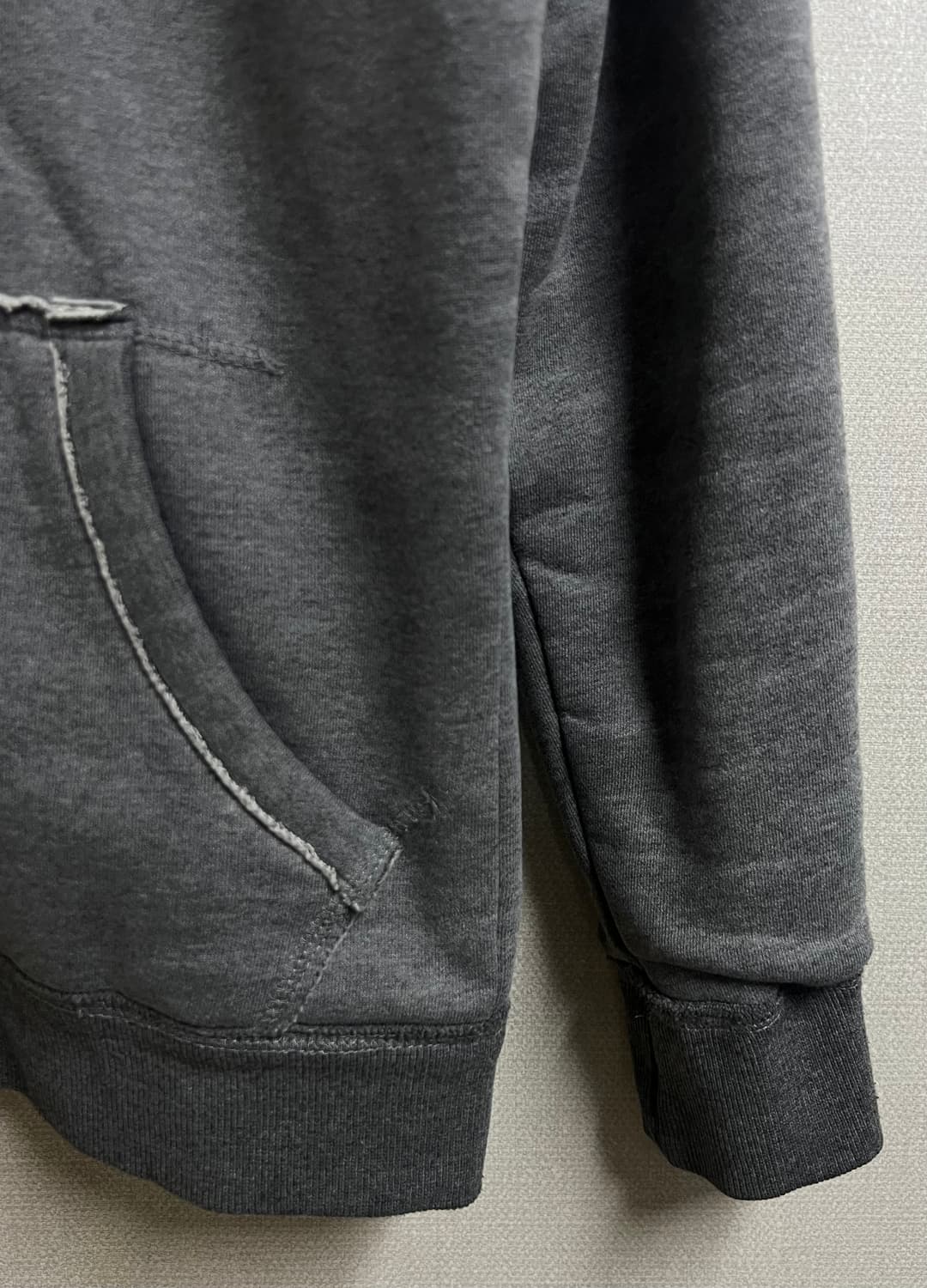 버커루 해골 빈티지 양털 후드집업 상품이미지4