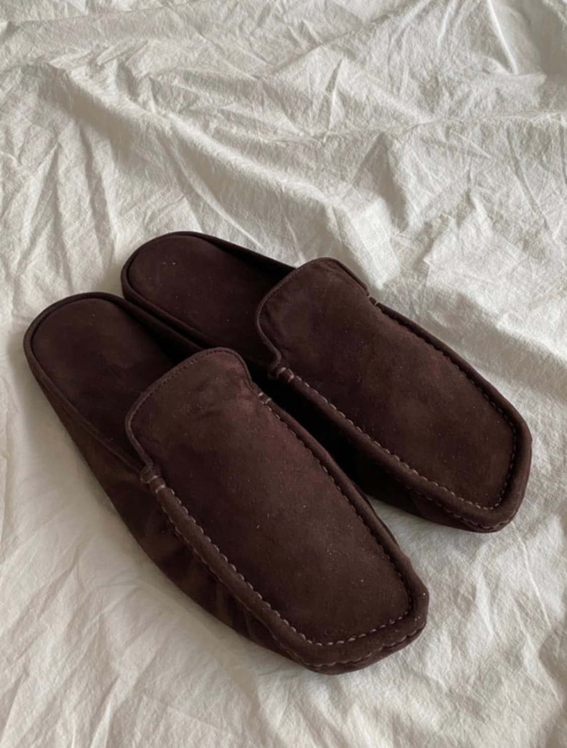 오라리 모카신 스웨이드 다크브라운 9US (새상품) 상품이미지7