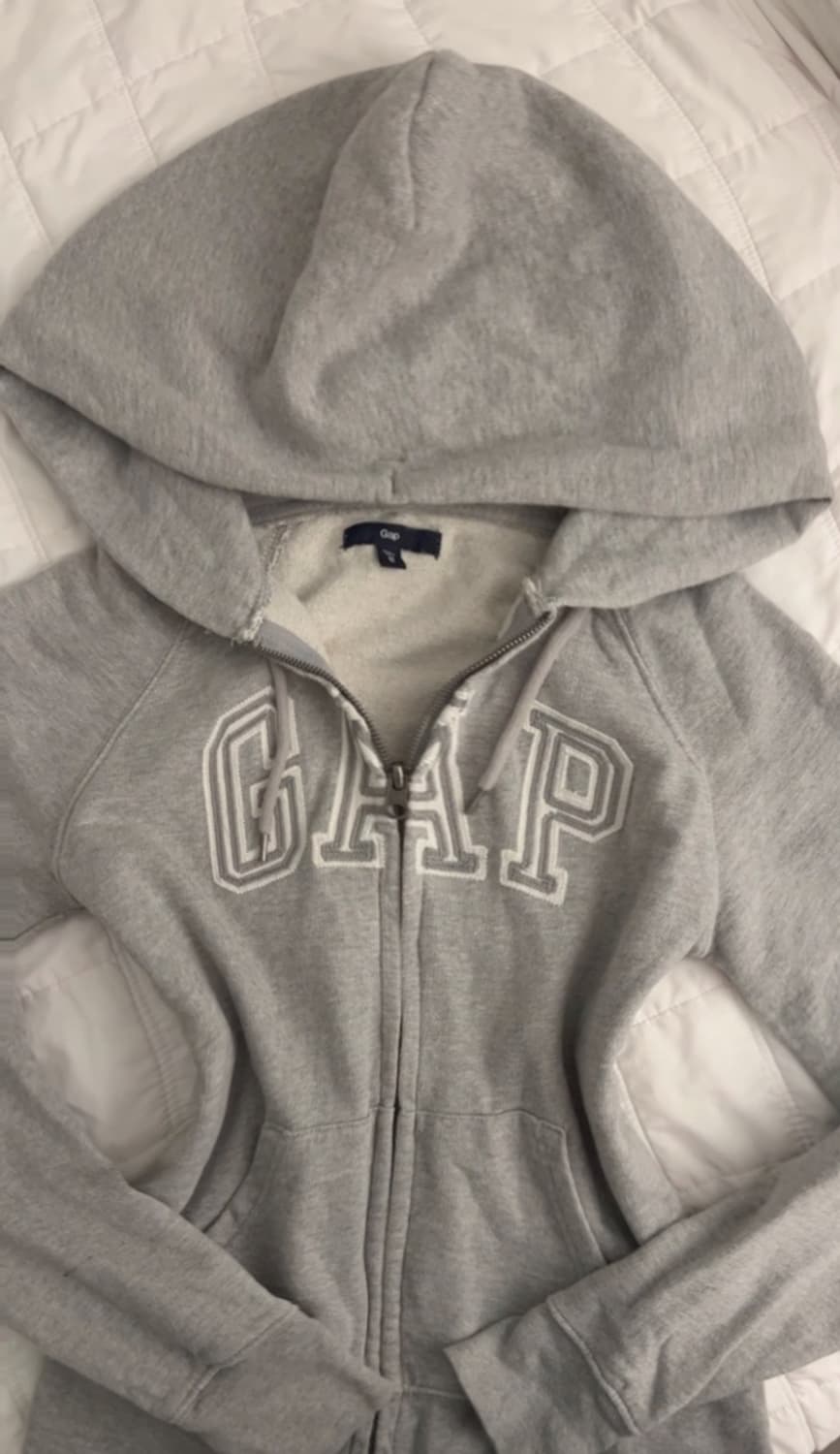 갭 딱붙핏 후드집업 상품이미지1