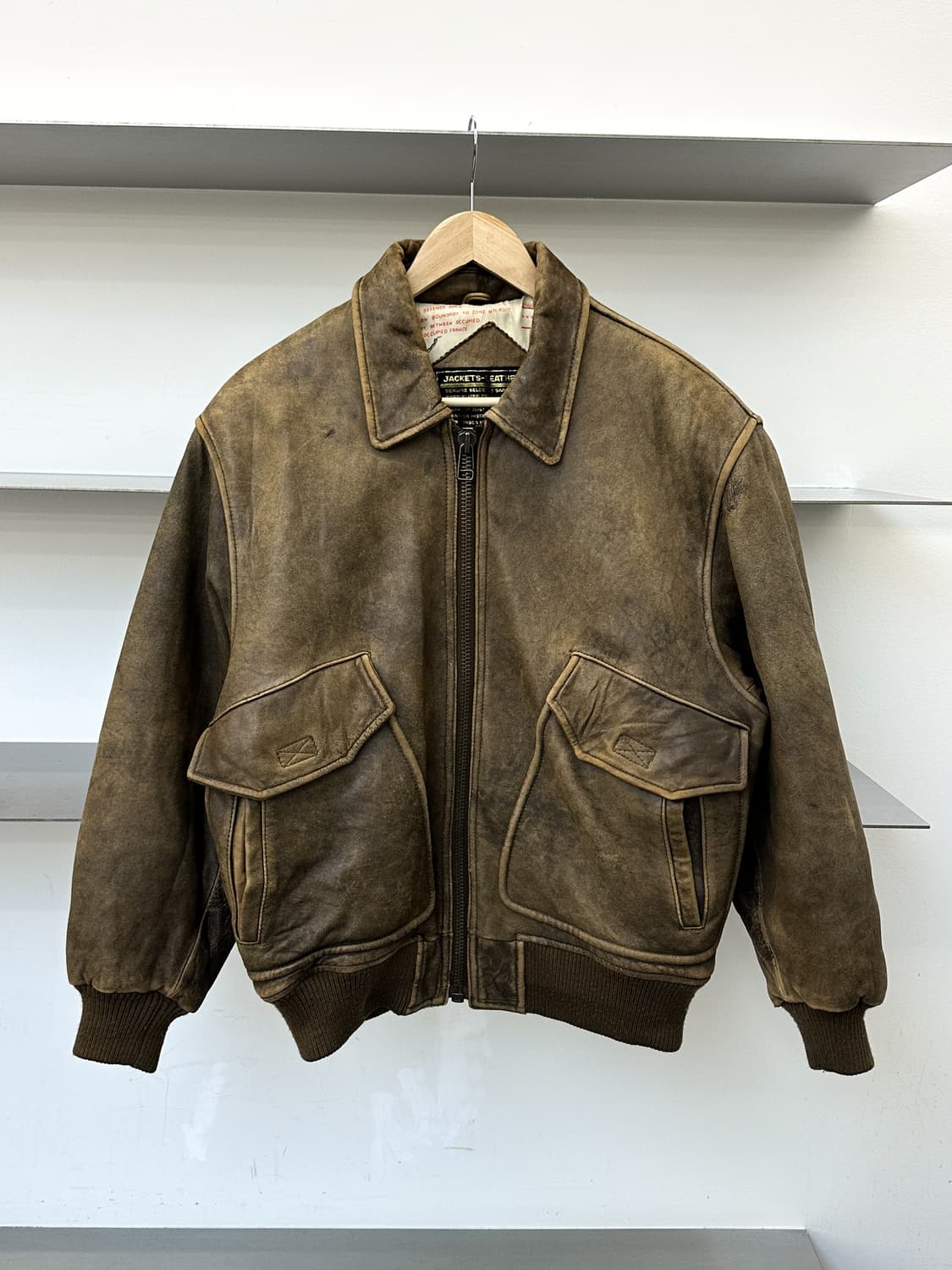 빈티지 U.S.A.F 타입 A-2 레더 자켓 상품이미지1