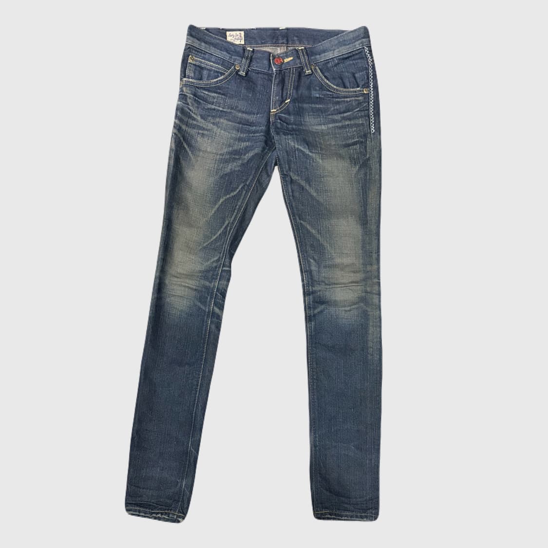 빈티지 로우라이즈 스키니진 ✶ y2k 오네갸루 핀터깔 상품이미지2