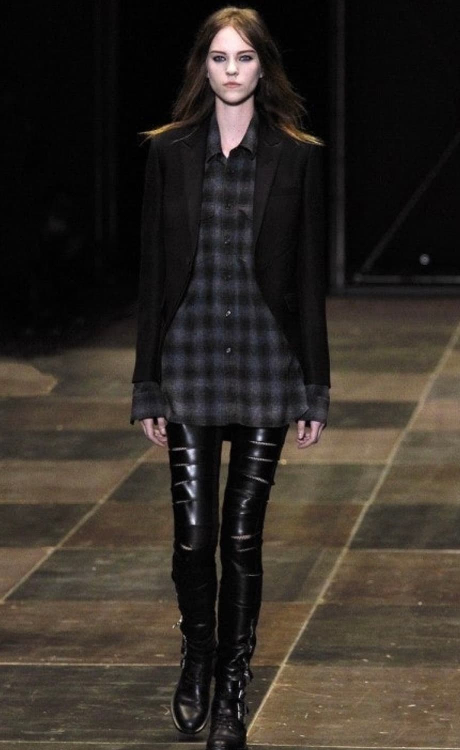 생로랑 13fw 체크 플란넬 셔츠  39(105) 사이즈 상품이미지2