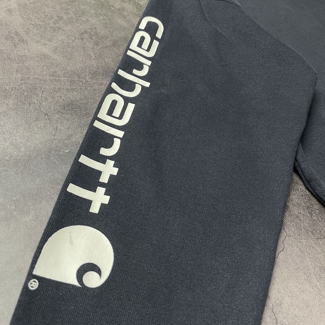 CARHARTT 칼하트 빈티지 네이비 기모 후드티 A00855 상품이미지8