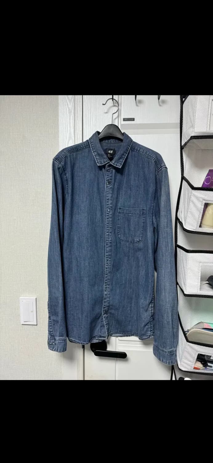 무료배송) h&m 흐앤므 데님 셔츠 상품이미지1