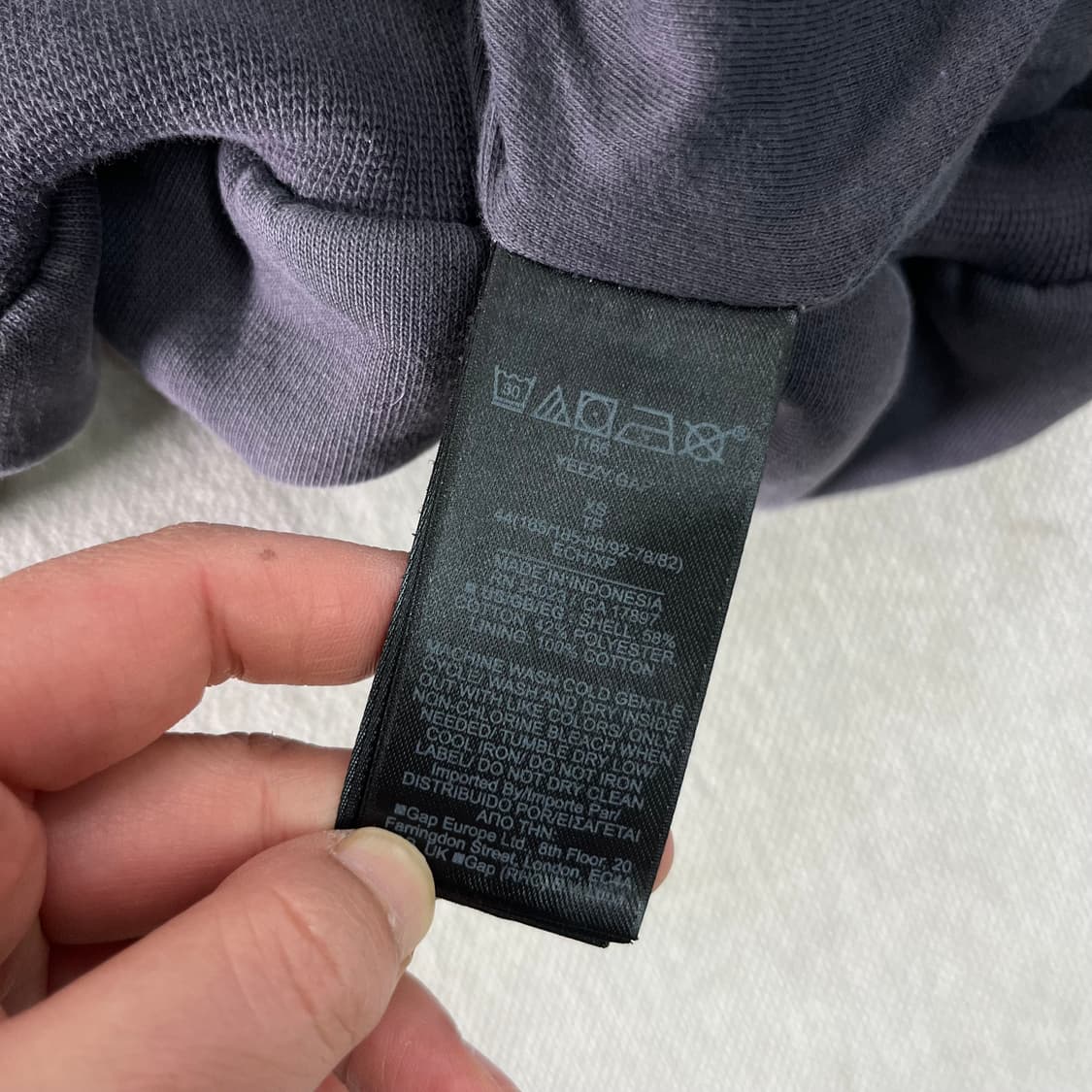 100 이지갭 엔지니어드 바이 발렌시아가 후드티 상품이미지5