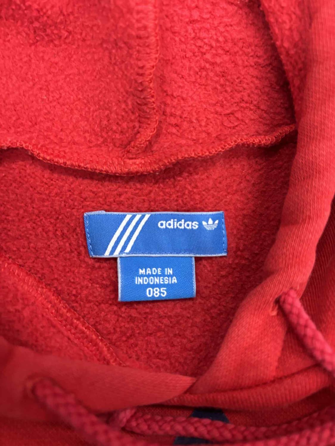 아디다스 y2k 버건디 트레포일 걸즈 스웨트셔츠 후드티(85) 상품이미지3