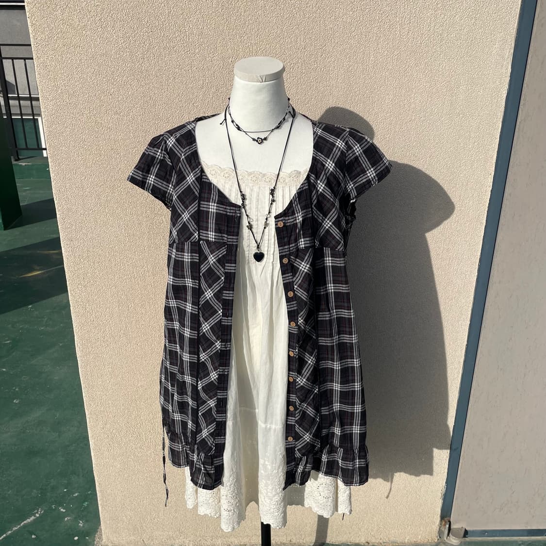 바선생 체크슬리브  상품이미지3