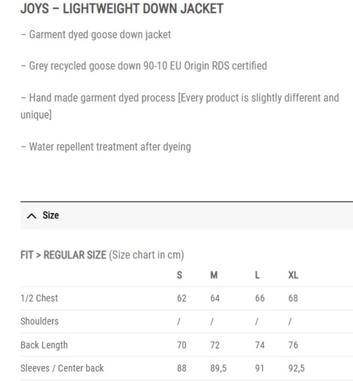 네멘 조이스 다운 m 상품이미지4