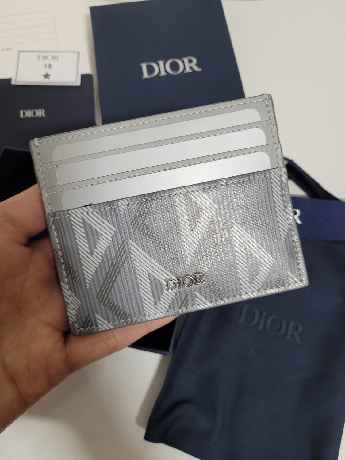 디올 오블리크 다이아몬드 카드지갑 상품이미지3