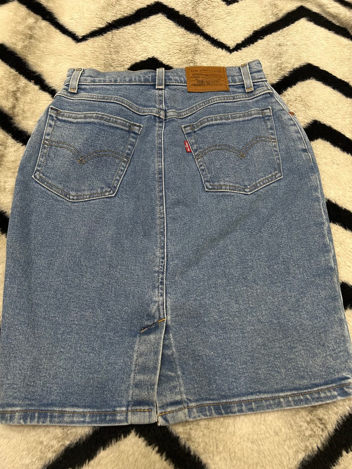 [25]리바이스 프리미엄 H라인 데님 스커트/연청 상품이미지2