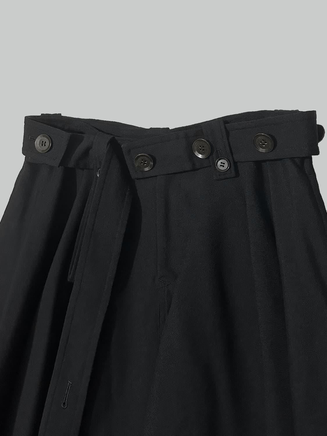 요지 야마모토 와이드 벨트 스커트 상품이미지3