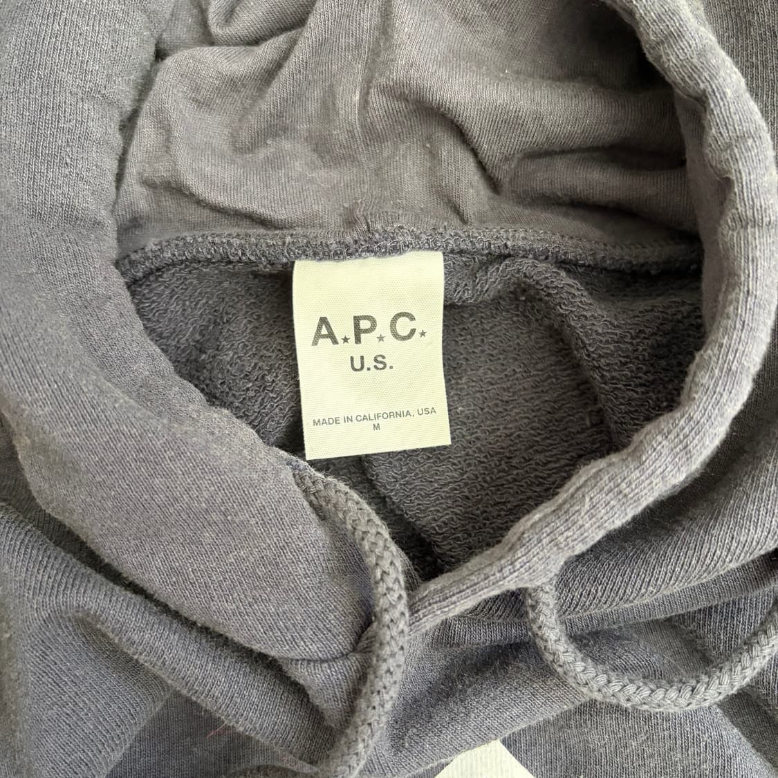 APC USA 검정색 후드티(M) 상품이미지4