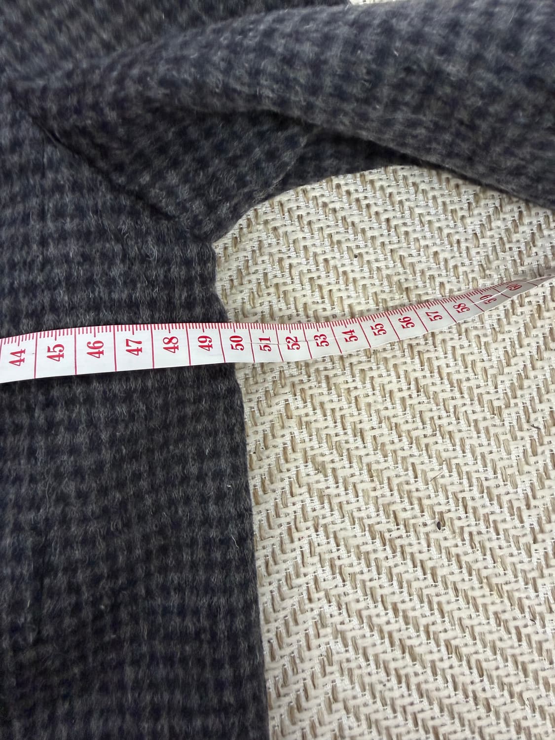 정품) 산드로 여성 깅엄체크 울 자켓 36 상품이미지9