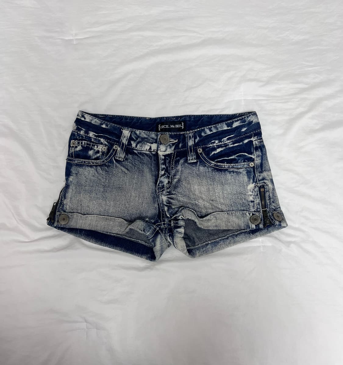 세실맥비 빈티지 데님 마이크로팬츠 상품이미지1