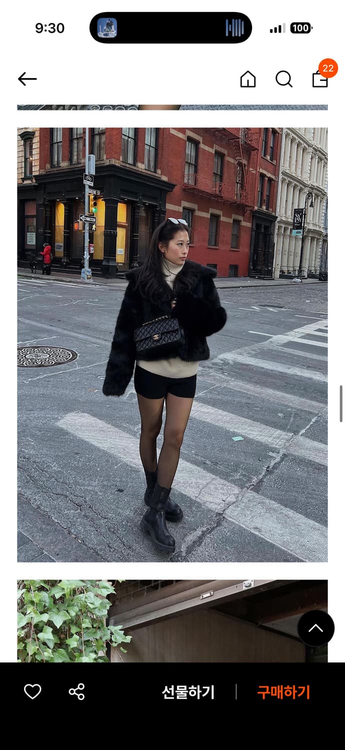 Haveless 폭스 퍼 자켓 블랙 상품이미지5