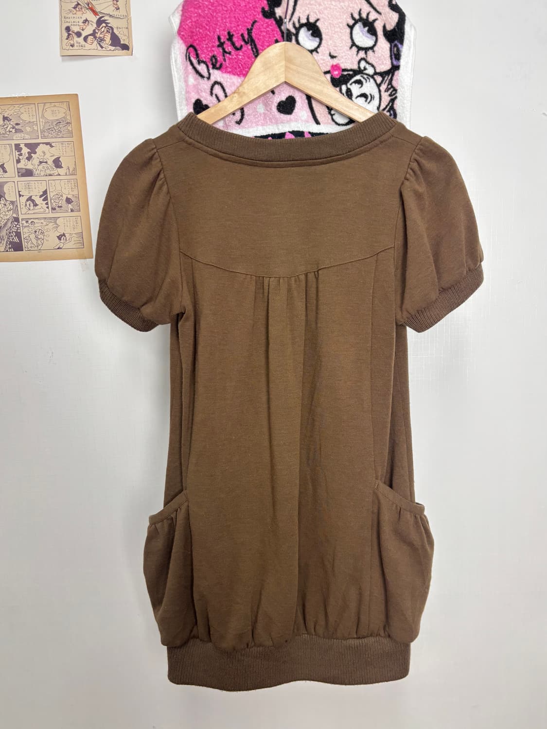 버버리 블루 라벨 코튼 울 니트 튜닉 원피스 상품이미지3