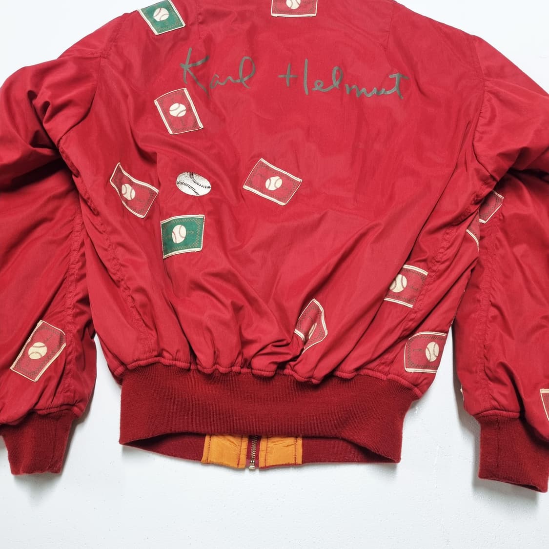 90'S KARL HELMUT 패치워크 봄버자켓 - L 상품이미지9