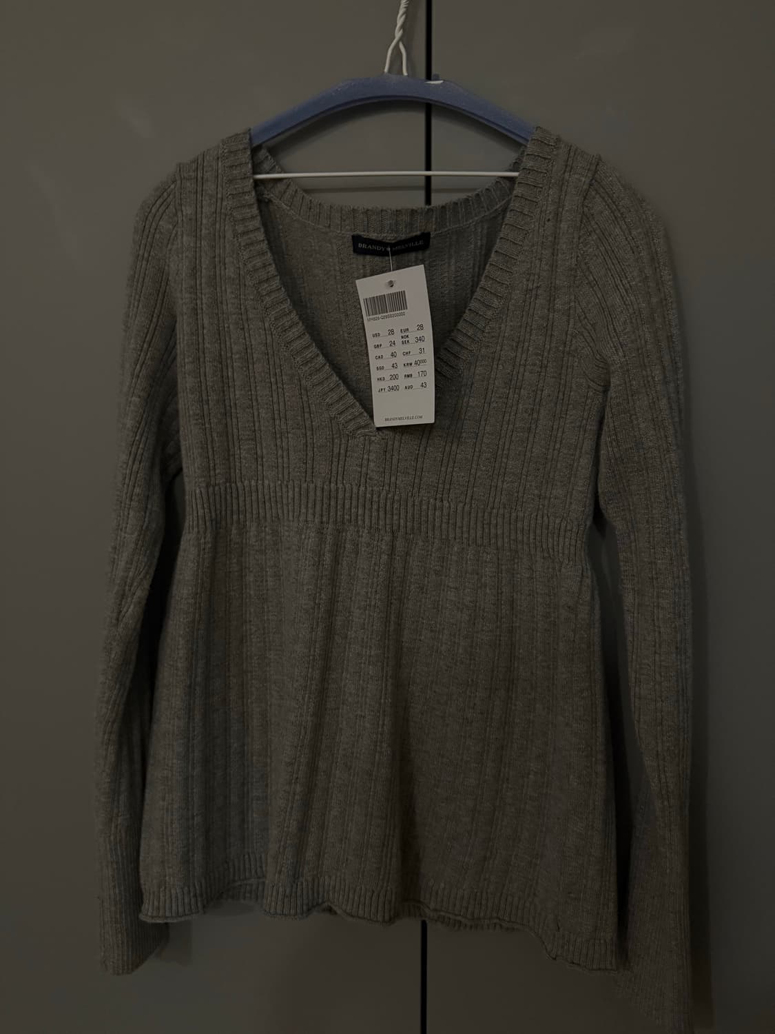 브랜디멜빌 니트 탑(다크그레이) 상품이미지3