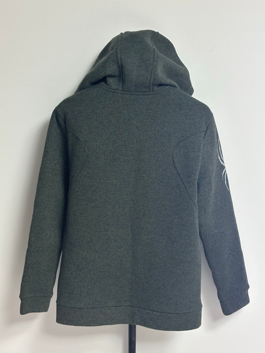 스파이더 레더 로고 박스 집업 상품이미지3