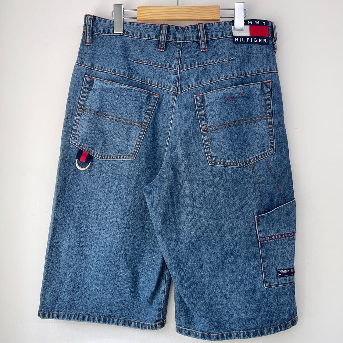 타미 진스 오버사이즈 데님 카펜터 하프 팬츠 상품이미지7