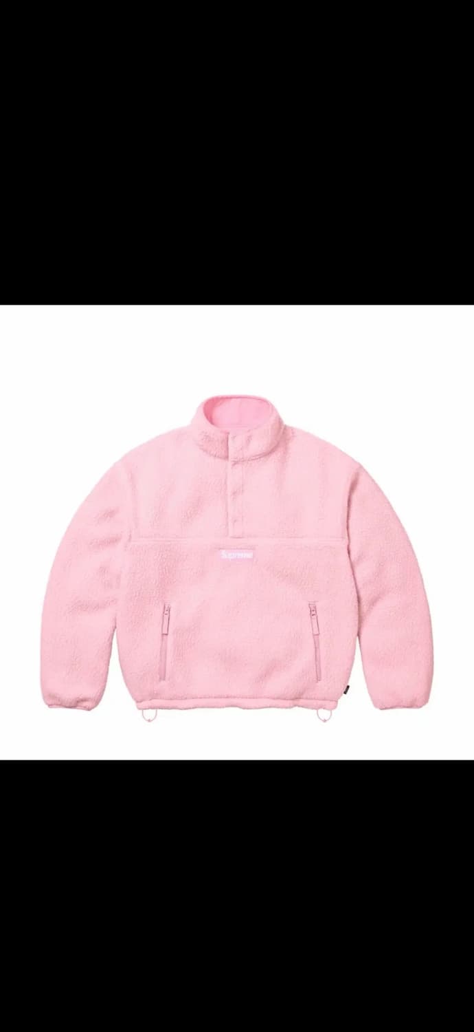 슈프림 핑크 후리스 아노락  상품이미지2