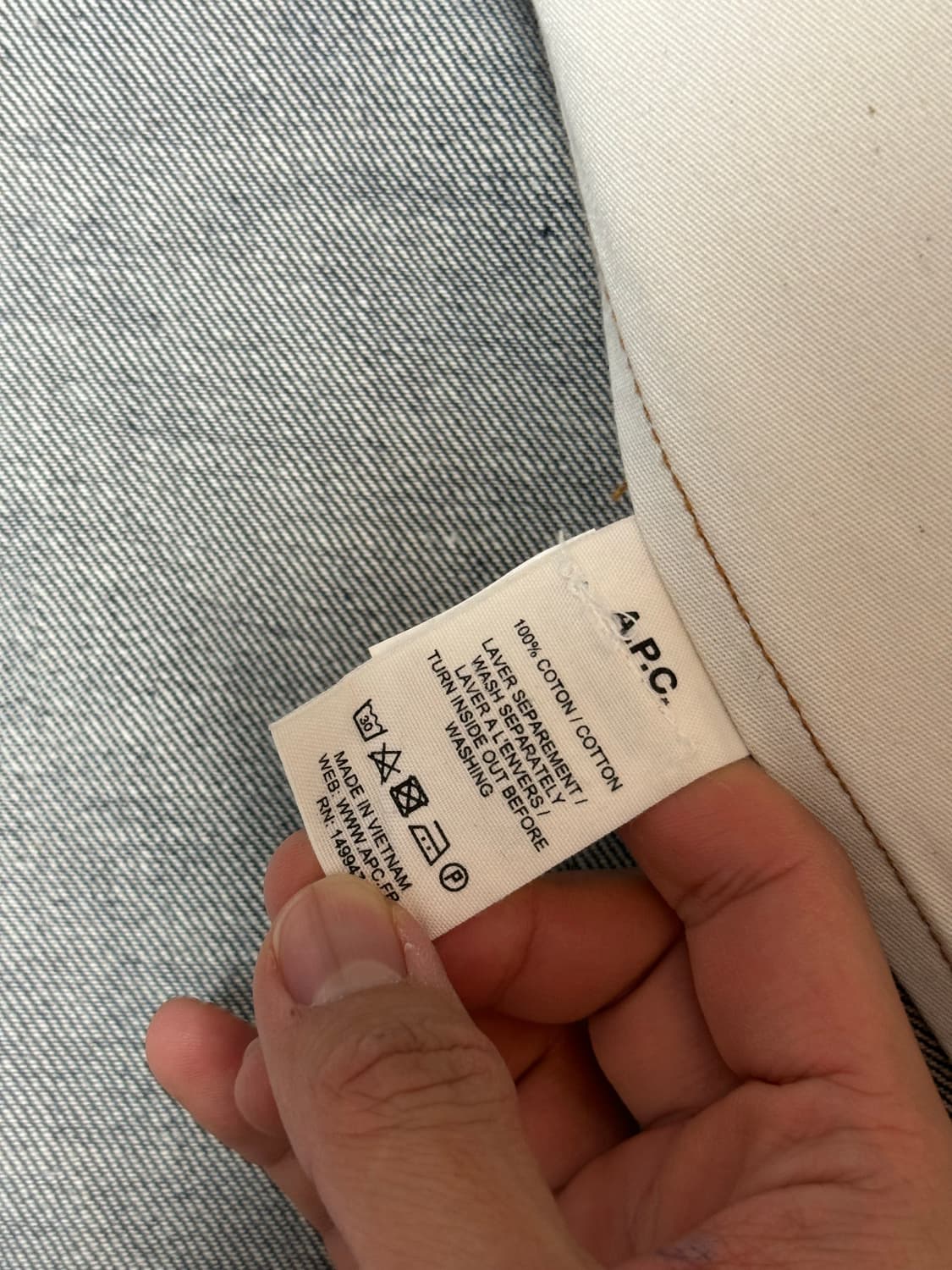 A.P.C 아페쎄 지쟌 청자켓 95 상품이미지4