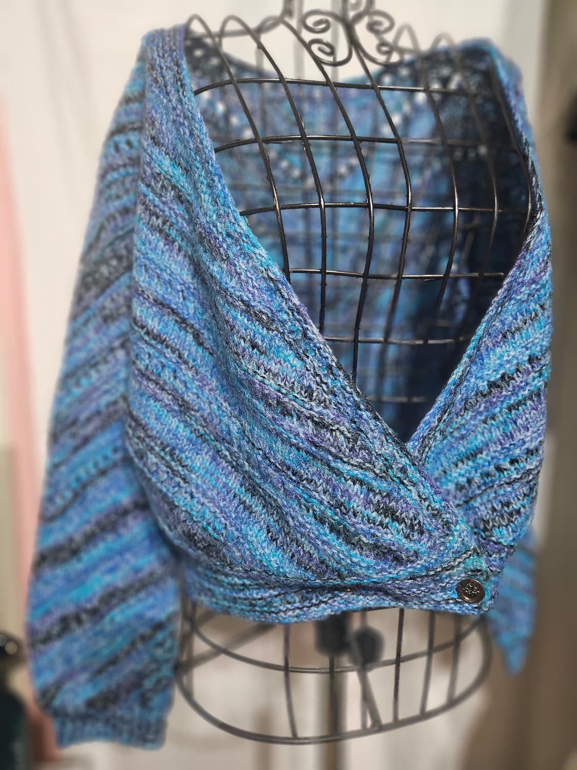 믹스컬러 니트 가디건 상품이미지1