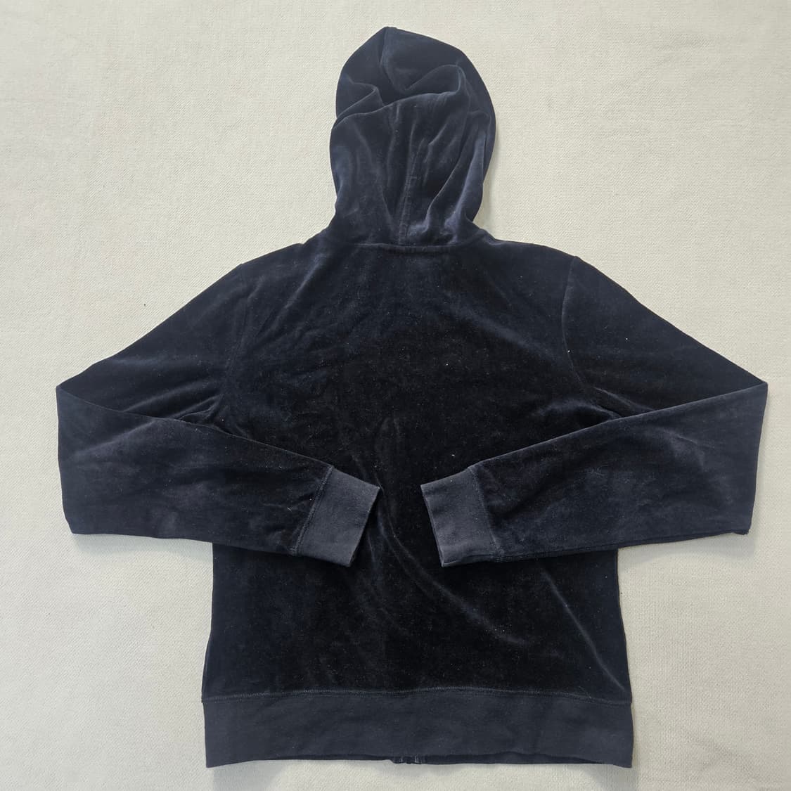 S 폴로랄프로렌 여성 블랙 벨벳 후드집업 0401Y 상품이미지2