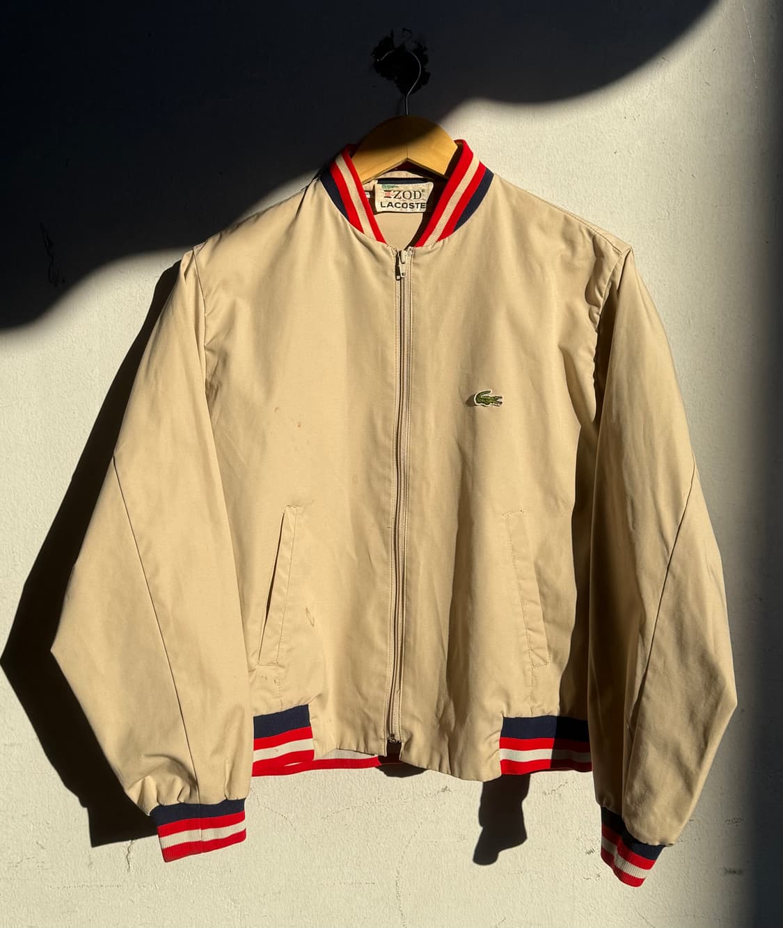 1970s IZOB Lacoste 블루종 자켓 상품이미지1